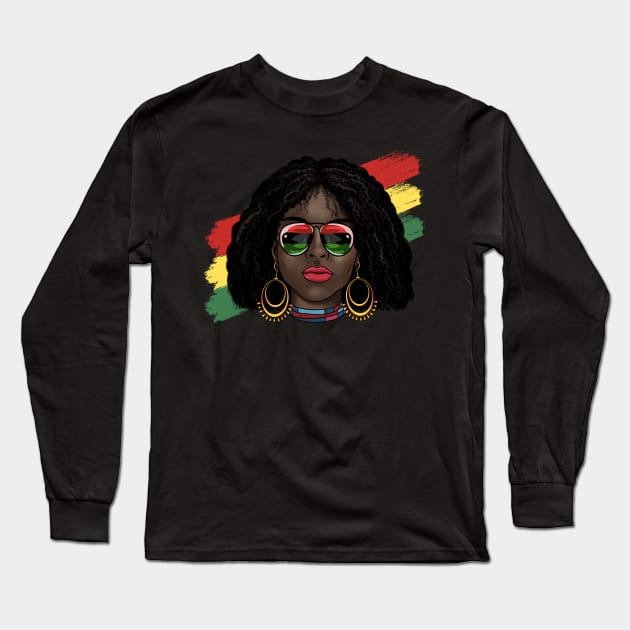 Celebrate Juneteenth 1865 African American Freedom Day Long Sleeve T-Shirt by Gendon Design